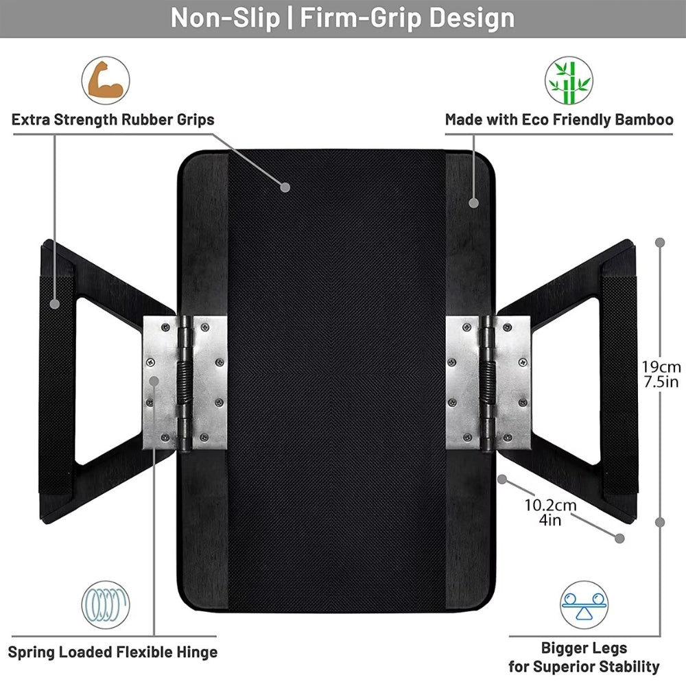 Adjustable Bamboo Clip-On Arm Tray Table — additional view