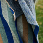 Nordica Stripes Breathable Cotton Blanket — material texture close-up