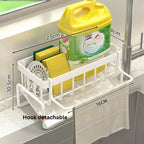 All-in-One Sponge Soap Cloth Self-Draining Rack — alternate angle view