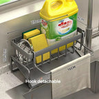 All-in-One Sponge Soap Cloth Self-Draining Rack — size and scale reference