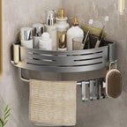 Aluminium Corner Shower Caddy Rack — alternate angle view