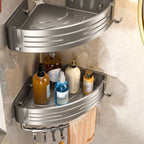 Aluminium Corner Shower Caddy Rack — product in use