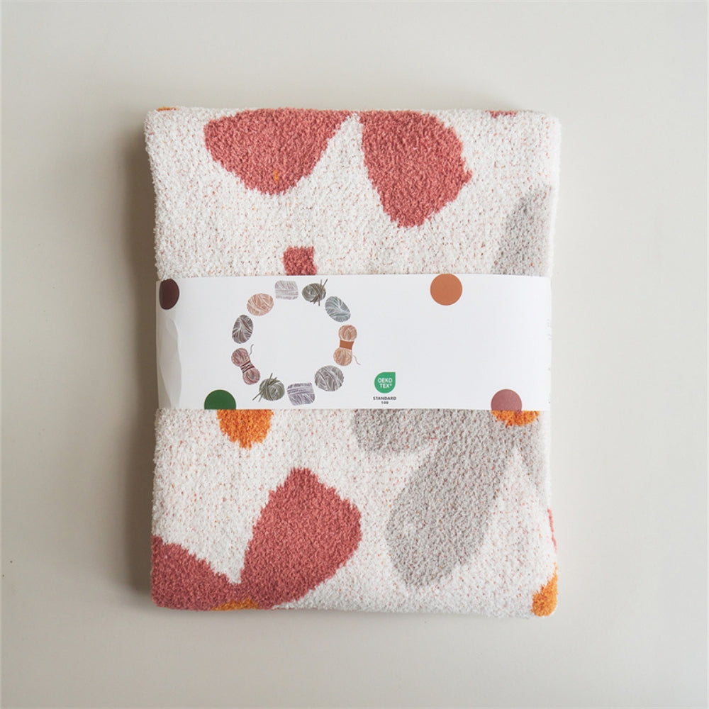 Alvian Floral Soft Knit Throw Blanket — alternate angle view