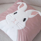 Appliqué Easter Bunny Cushion Cover — product in use