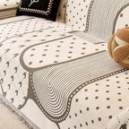 Asymmetry Blob Chenille Sofa Cover — product detail view
