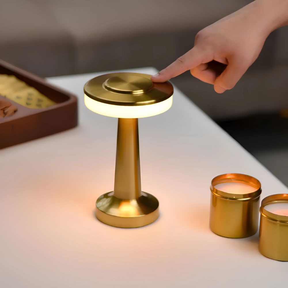Aura Dome Cordless Table Lamp — lifestyle shot