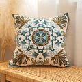 Aurae Embroidered Vintage Cushion Cover — material texture close-up