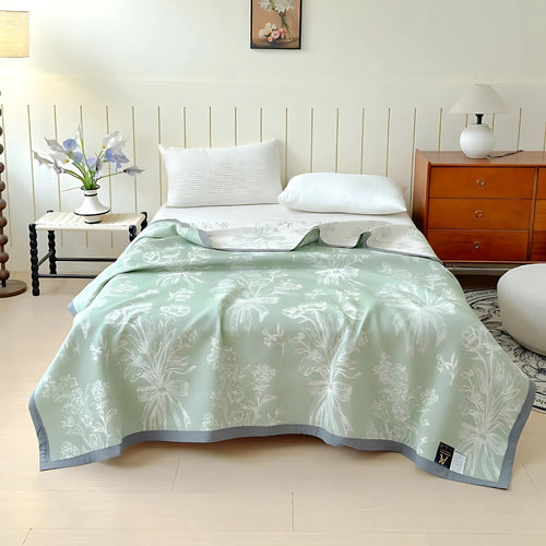 Aurea Reversible Cotton Gauze Blanket — main product photo