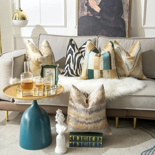 Auric Gilded Luxury Cushion Cover — main product photo