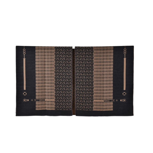 Auron Geometric Acrylic Poncho Shawl — product detail view