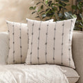 Averra Vertical Stitched Cushion Cover — material texture close-up