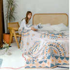 Dreamy Wanderer Cotton Blanket — lifestyle shot
