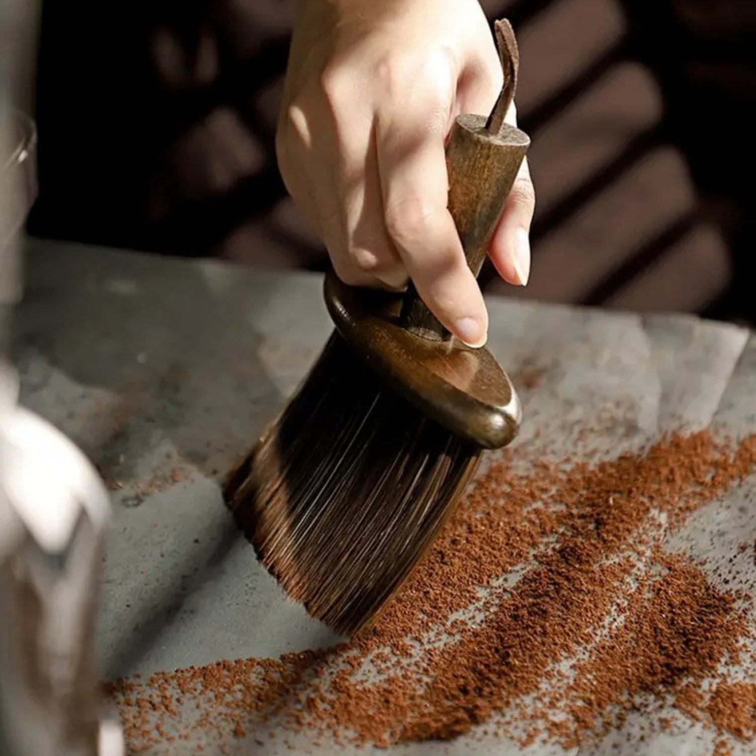 Barista Wooden Cleaning Brush — product close-up
