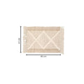 Beige Textured Fringe Tassel Rug — lifestyle shot