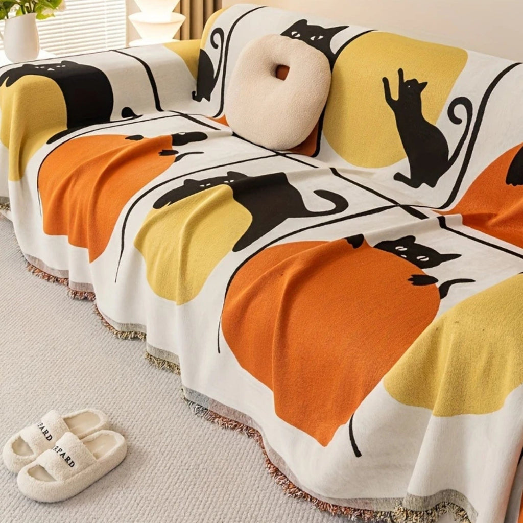 Bellavue Catwalk Woven Sofa Cover — product feature detail
