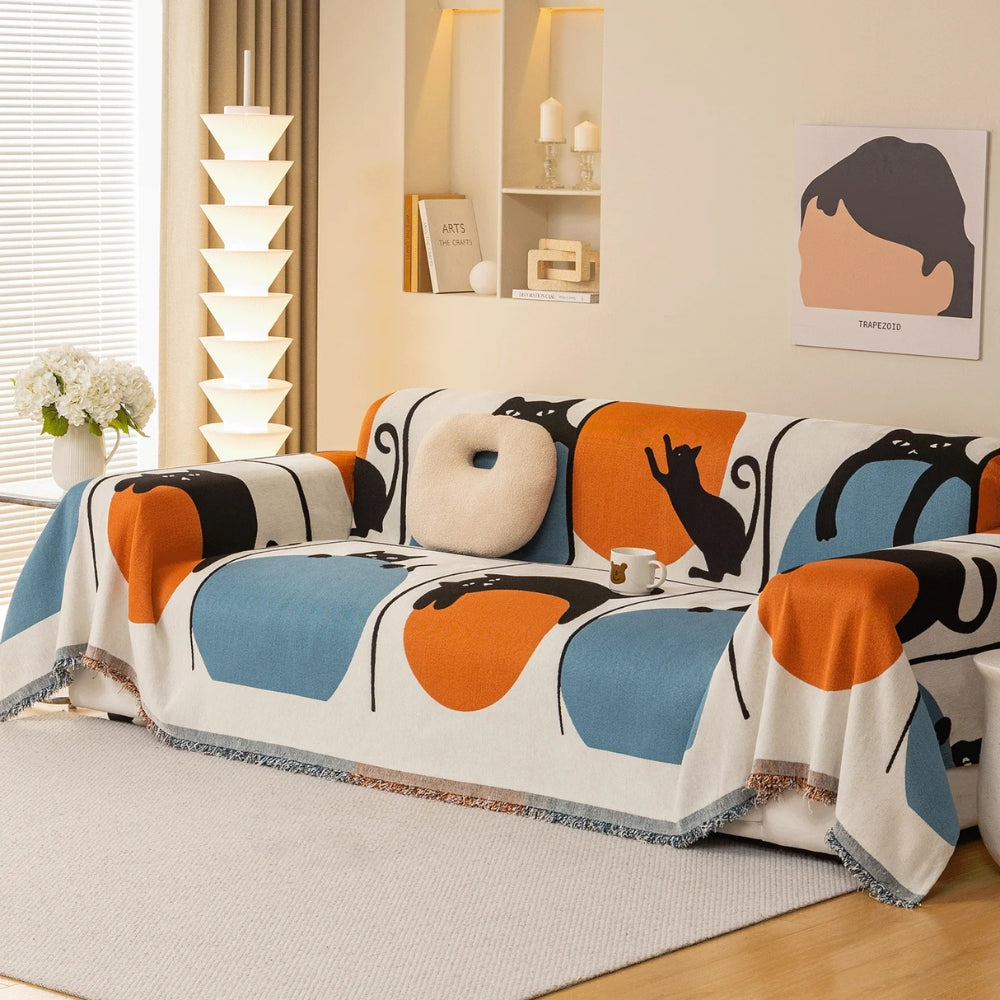 Bellavue Catwalk Woven Sofa Cover — product detail view