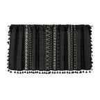 Black Geometric Tribal Tassel Cabinet Curtain — product feature detail