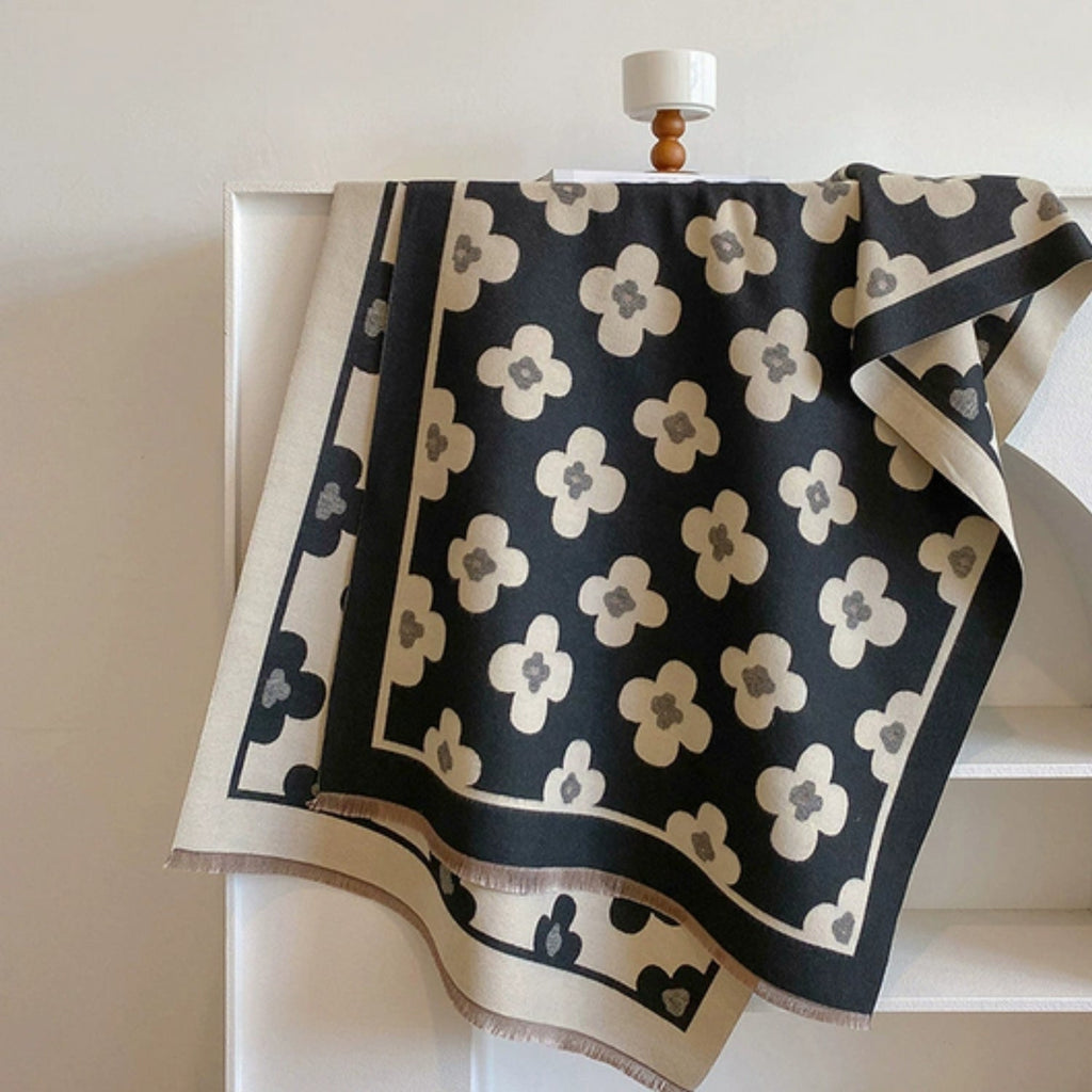 Bloom Classic Floral Winter Scarf — additional view