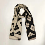 Bloom Classic Floral Winter Scarf — lifestyle shot