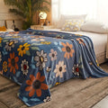 Bloombee Retro Floral Soft Blanket — main product photo
