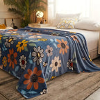 Bloombee Retro Floral Soft Blanket — main product photo