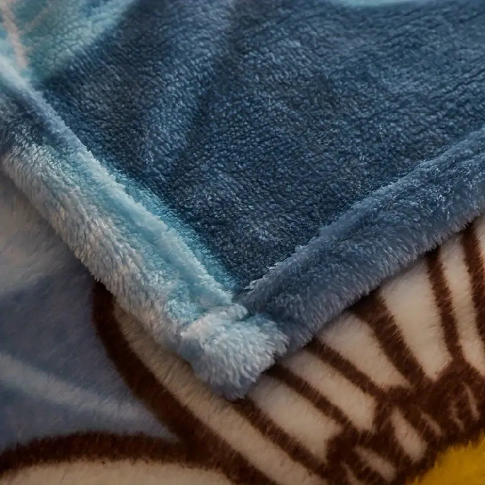 Bloombee Retro Floral Soft Blanket — alternate angle view