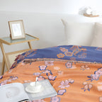 Blooming Flowers Tassel Blanket — product detail view