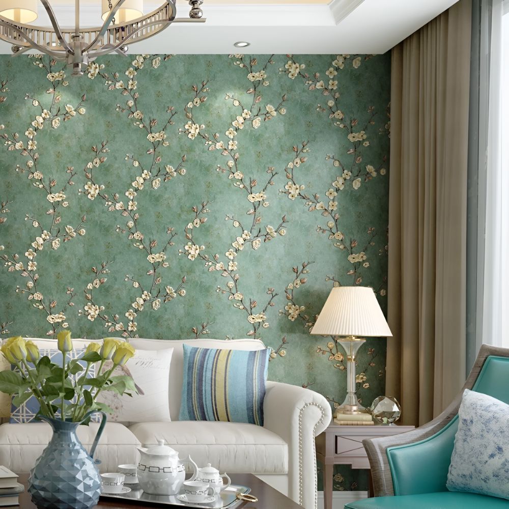 Blossom Peel & Stick Adhesive Wallpaper — product in use