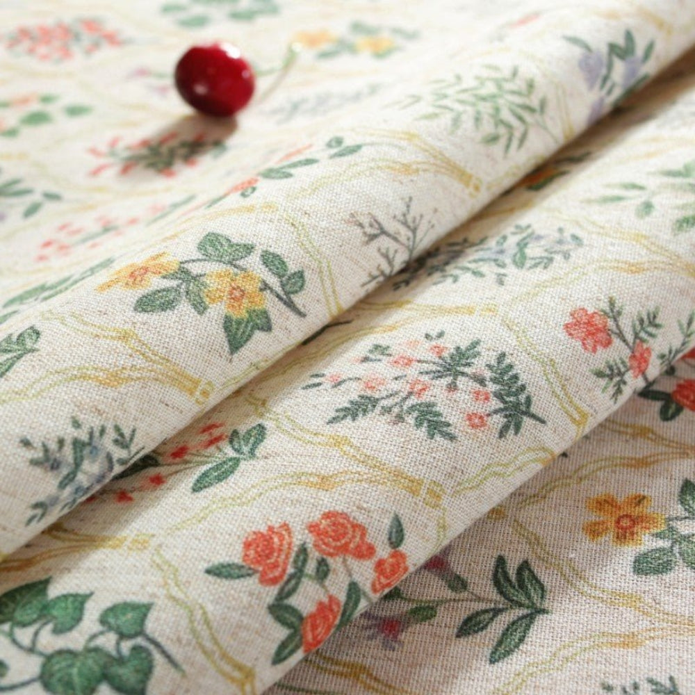 Blossom Spring Tassel Table Cloth — product in use