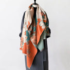Fashion Bloom Reversible Floral Shawl — main product photo