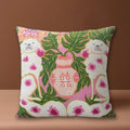 Blush Pink Dog Tassel Cushion Cover — main product photo