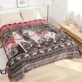 Bohemian Inspired Horse Print Blanket — main product photo