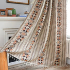 Bohemian Geometric Semi-Blackout Curtain — product detail view