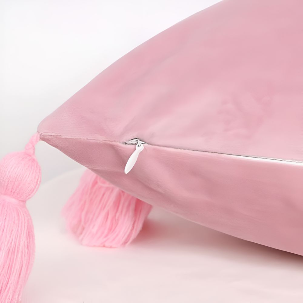 Bohemian Pompom Cushion Cover — product detail view