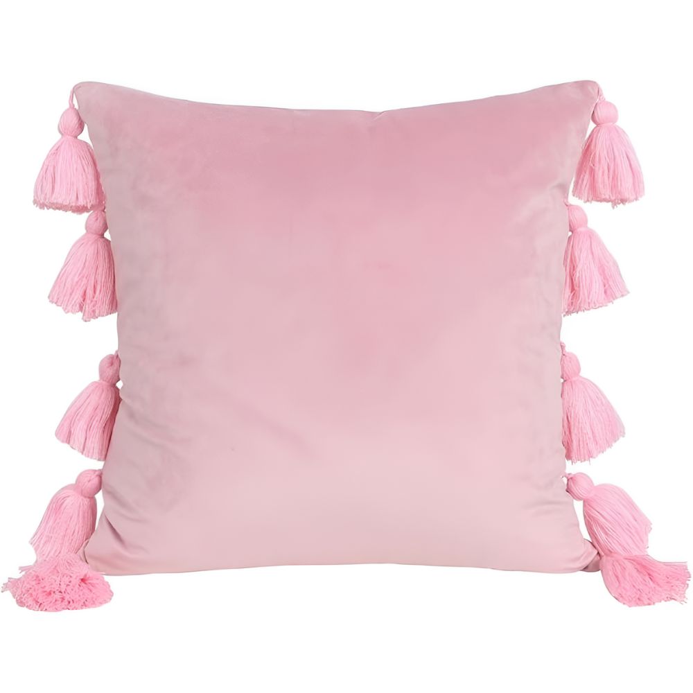 Bohemian Pompom Cushion Cover — alternate angle view