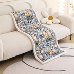 Bohemian Printed Quilted Sofa Cover — product detail view