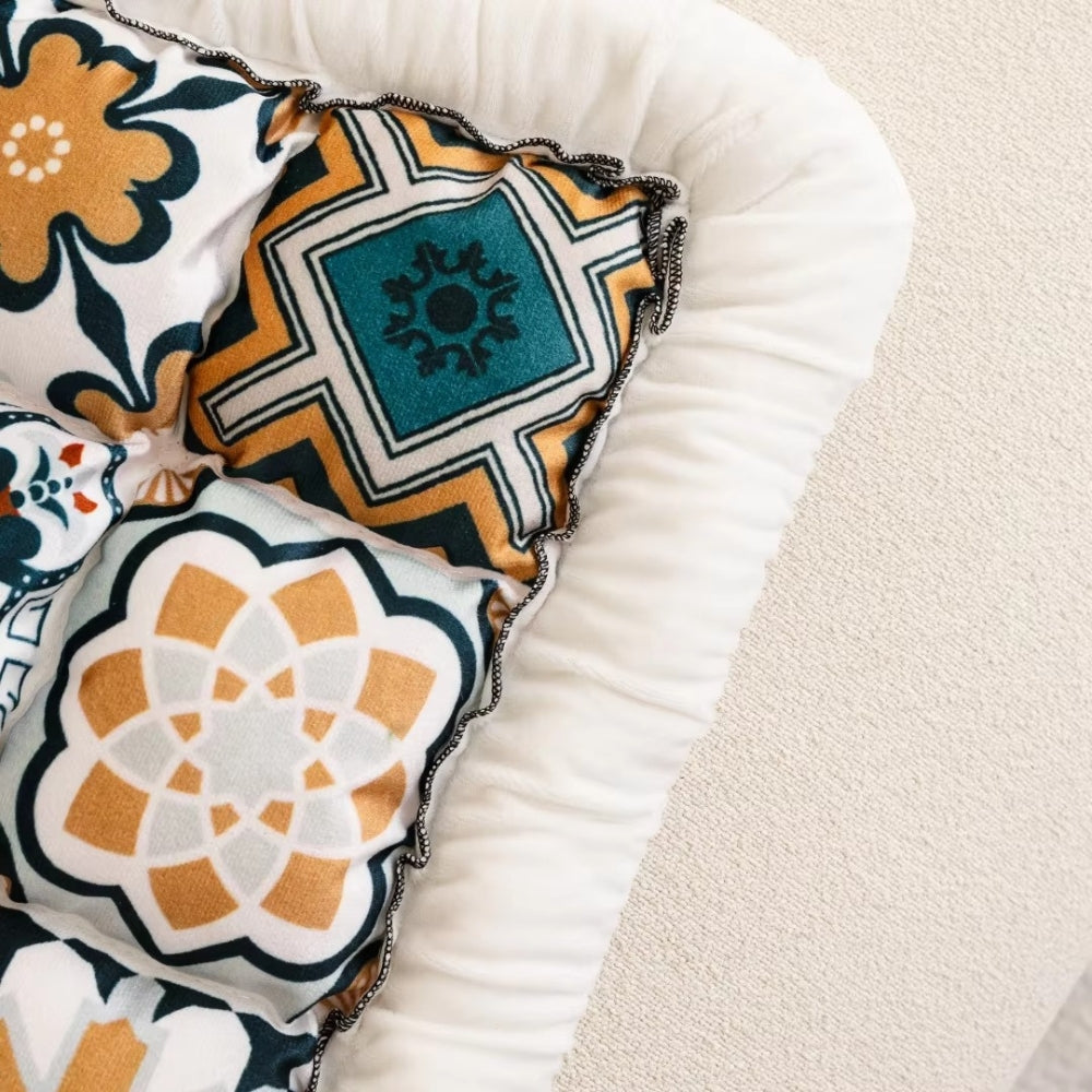 Bohemian Printed Quilted Sofa Cover — product feature detail