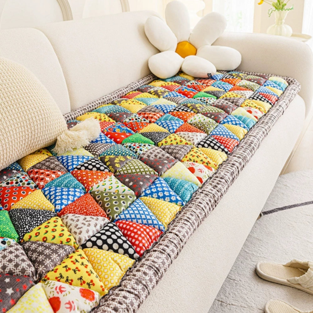 Bohemian Printed Quilted Sofa Cover — main product photo