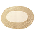 Boho Braided Hemp Oval Rug — size and scale reference