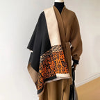 Boho Ethnic Floral Edge Scarf — product detail view
