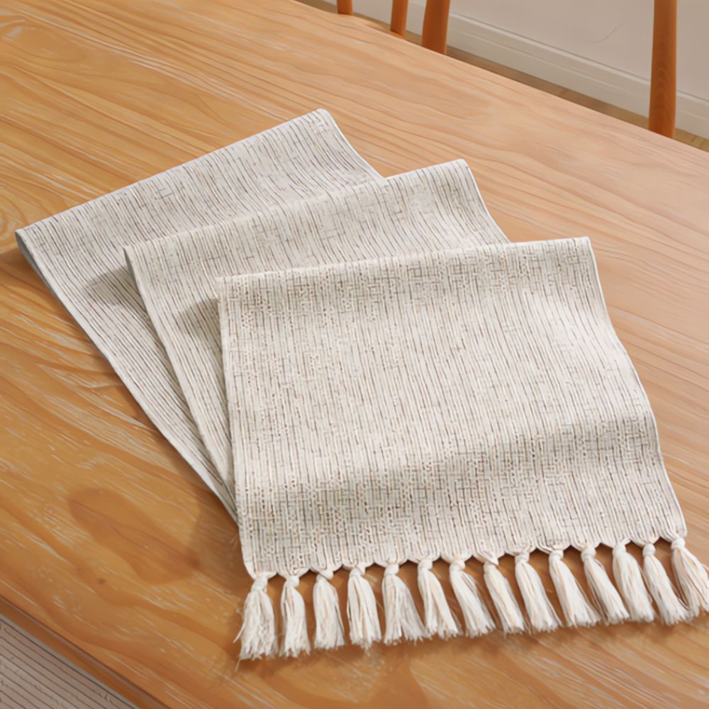 Boho Woven Dining Table Runner — product close-up
