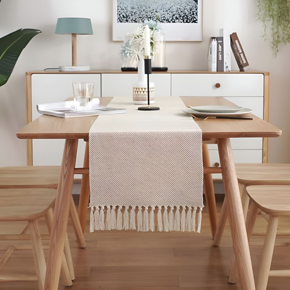 Boho Woven Dining Table Runner — main product photo