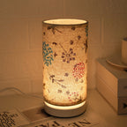 Botanical Floral Fabric Lighting Table Lamp — product close-up