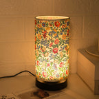 Botanical Floral Fabric Lighting Table Lamp — lifestyle shot