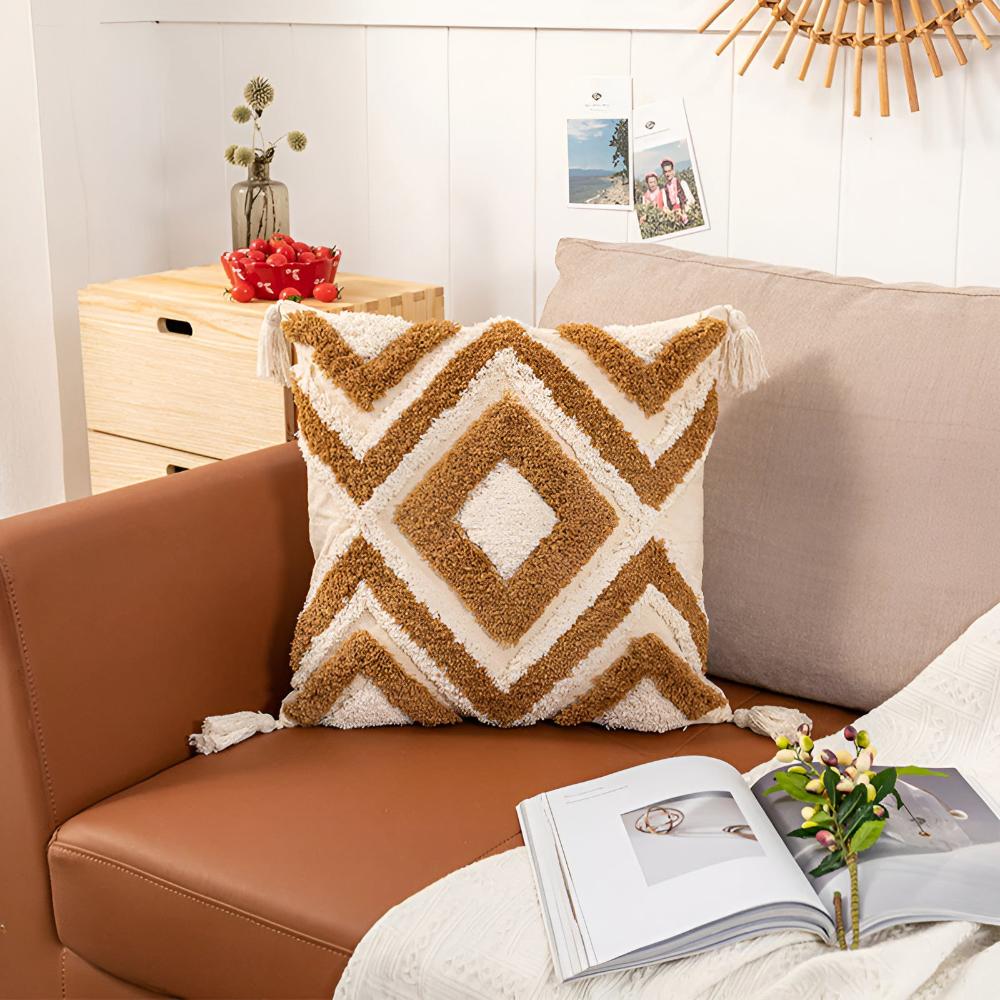 Casablanca Tufted Cushion Cover — lifestyle shot