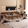 Brushstroke Vertical Pattern Chenille Sofa Cover