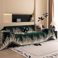 Brushstroke Vertical Pattern Chenille Sofa Cover — material texture close-up