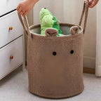 Bubbi Cute Lamb Laundry Storage Bin — product in use