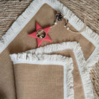 Burlap Charm Boho Table Runner — product feature detail