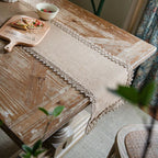 Burlap Charm Boho Table Runner — main product photo